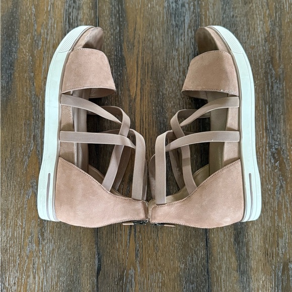 Eileen Fisher Women's Star Sport Tan Beige Wedge Strappy Sandals Size 10 - Picture 8 of 10